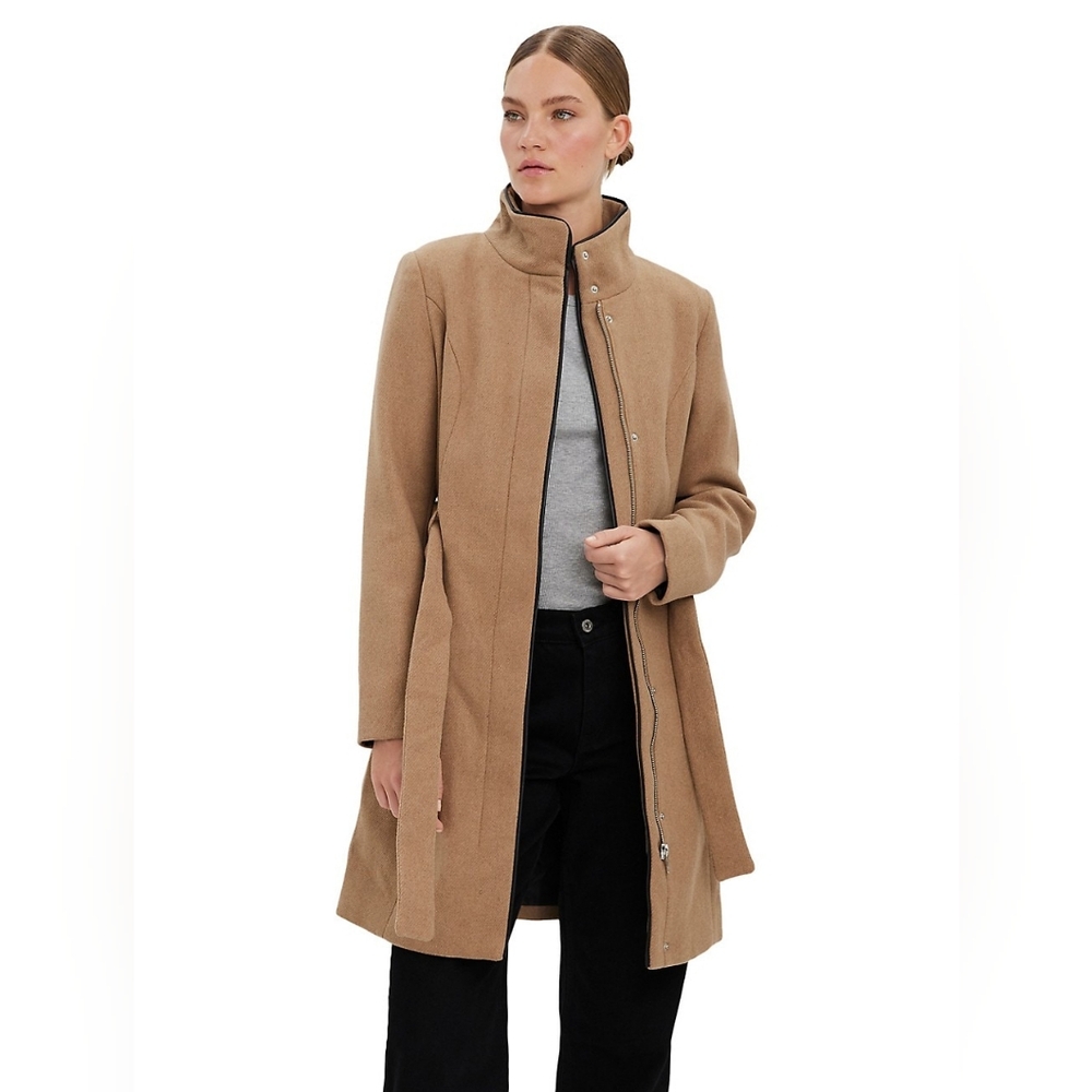 Vero Moda high neck belted coat